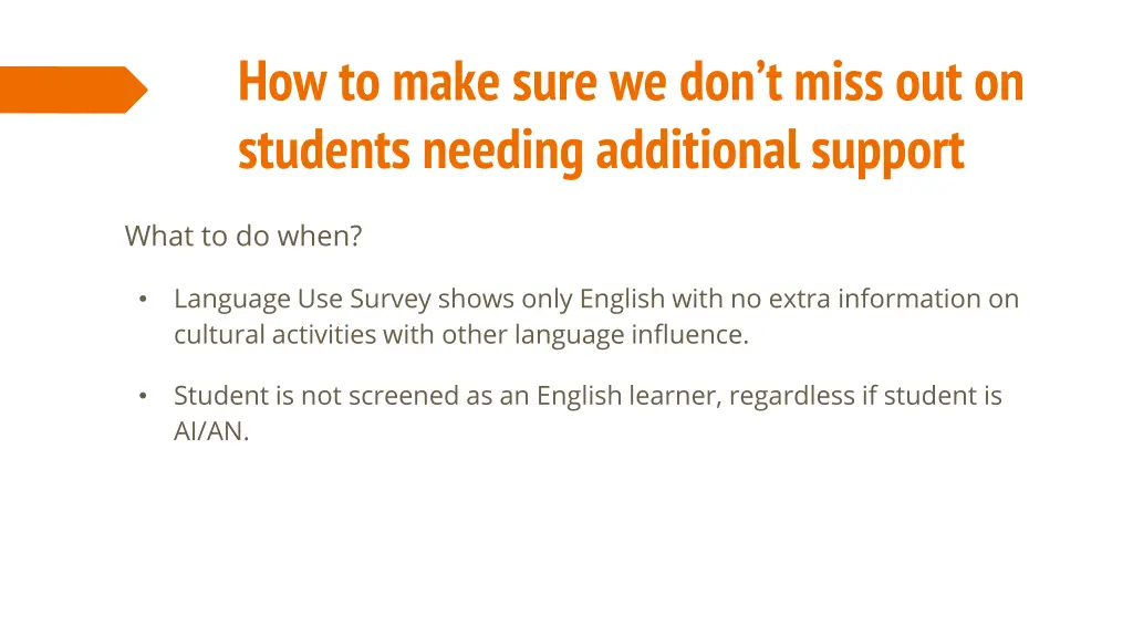 how to make sure we don t miss out on students