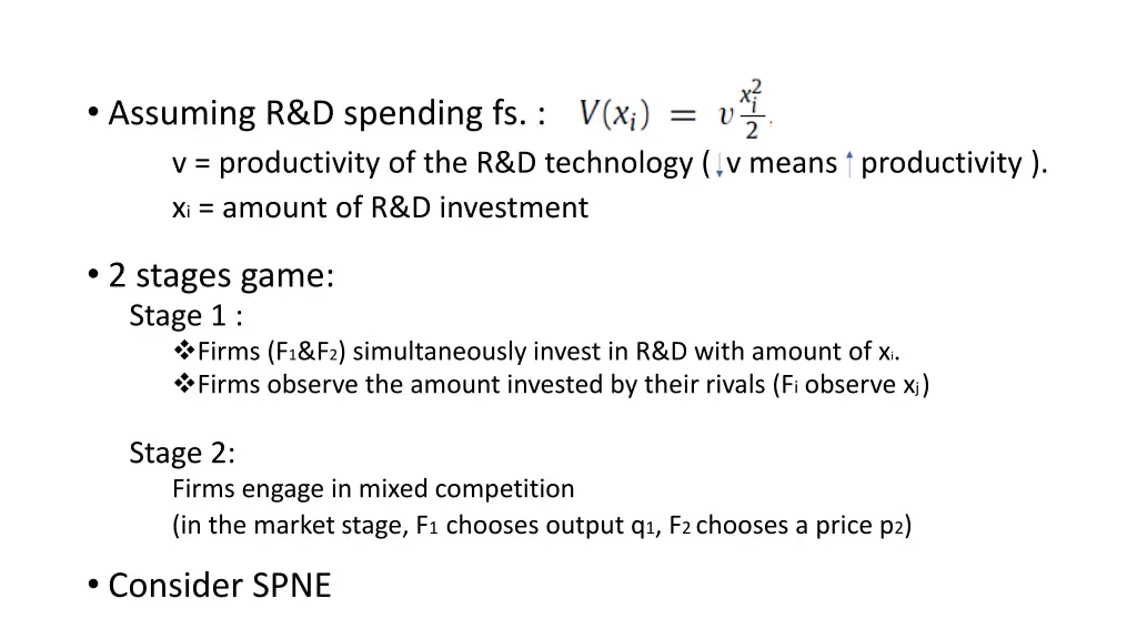 assuming r d spending fs v productivity