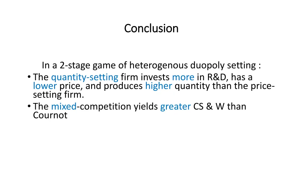 conclusion conclusion