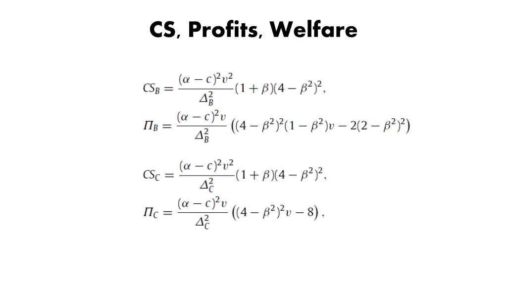 cs profits welfare