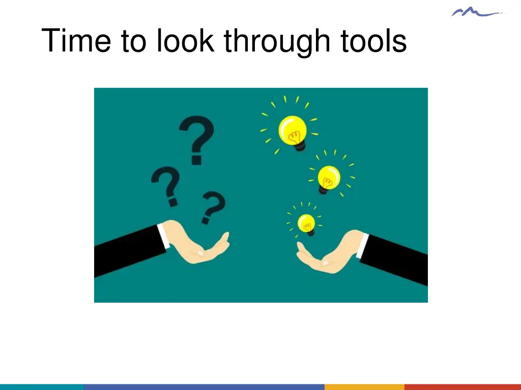 time to look through tools