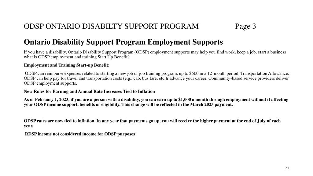odsp ontario disabilty support program 2