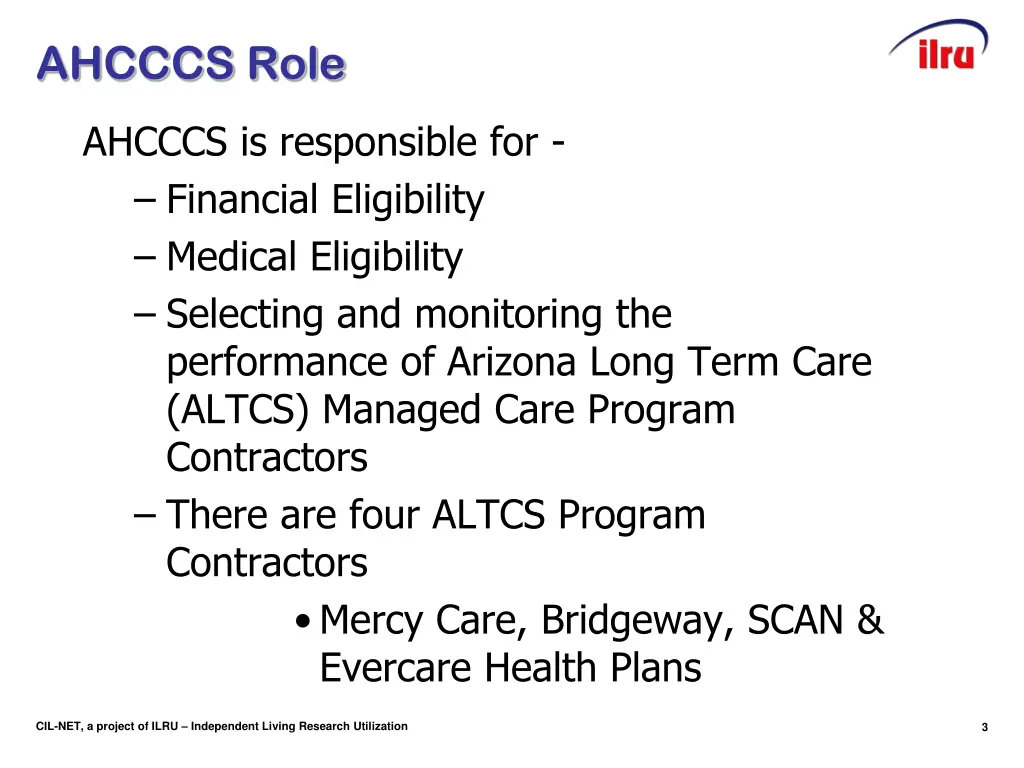 ahcccs role