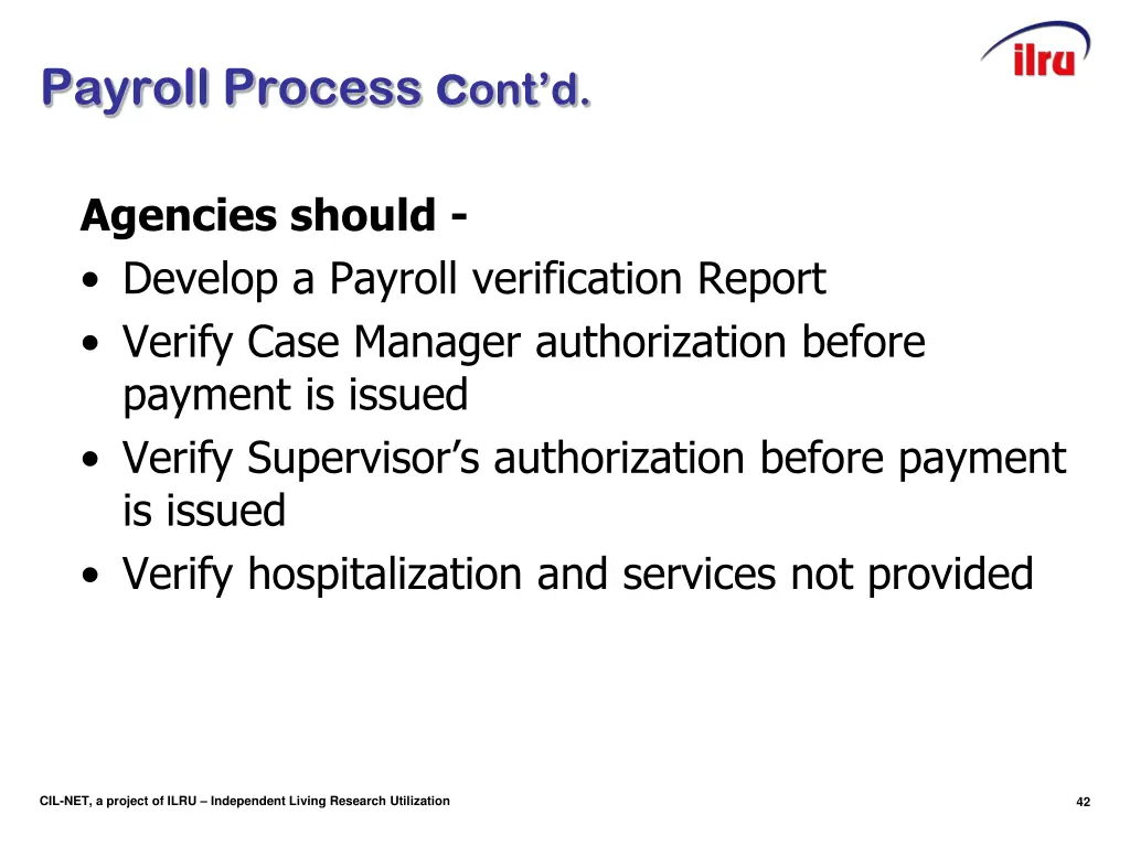 payroll process c ont d