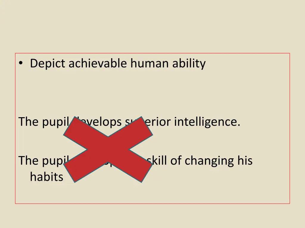 depict achievable human ability