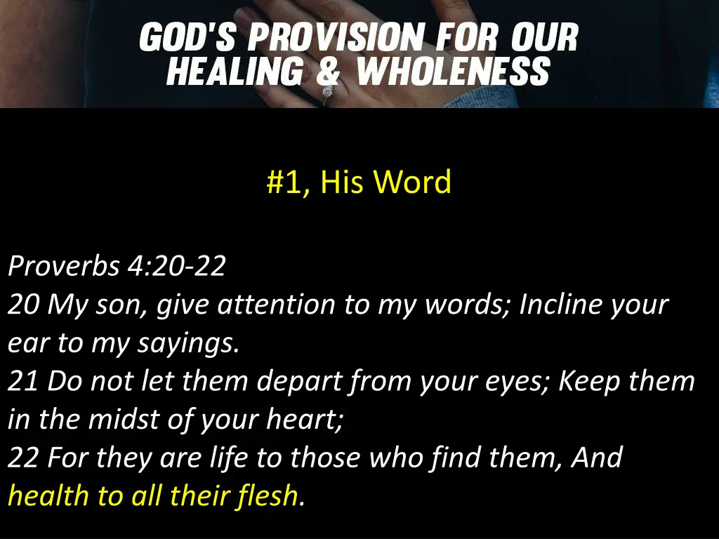 1 his word 1
