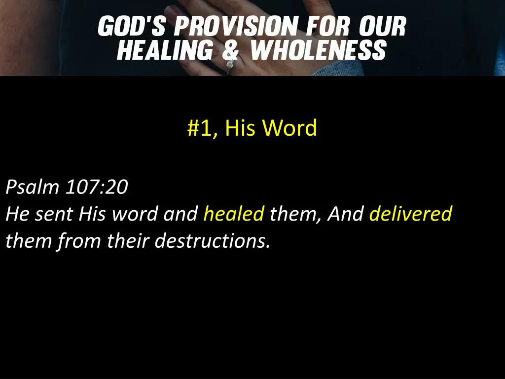 1 his word