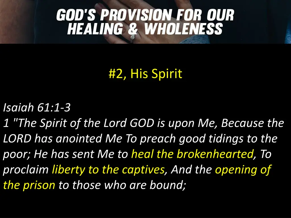2 his spirit