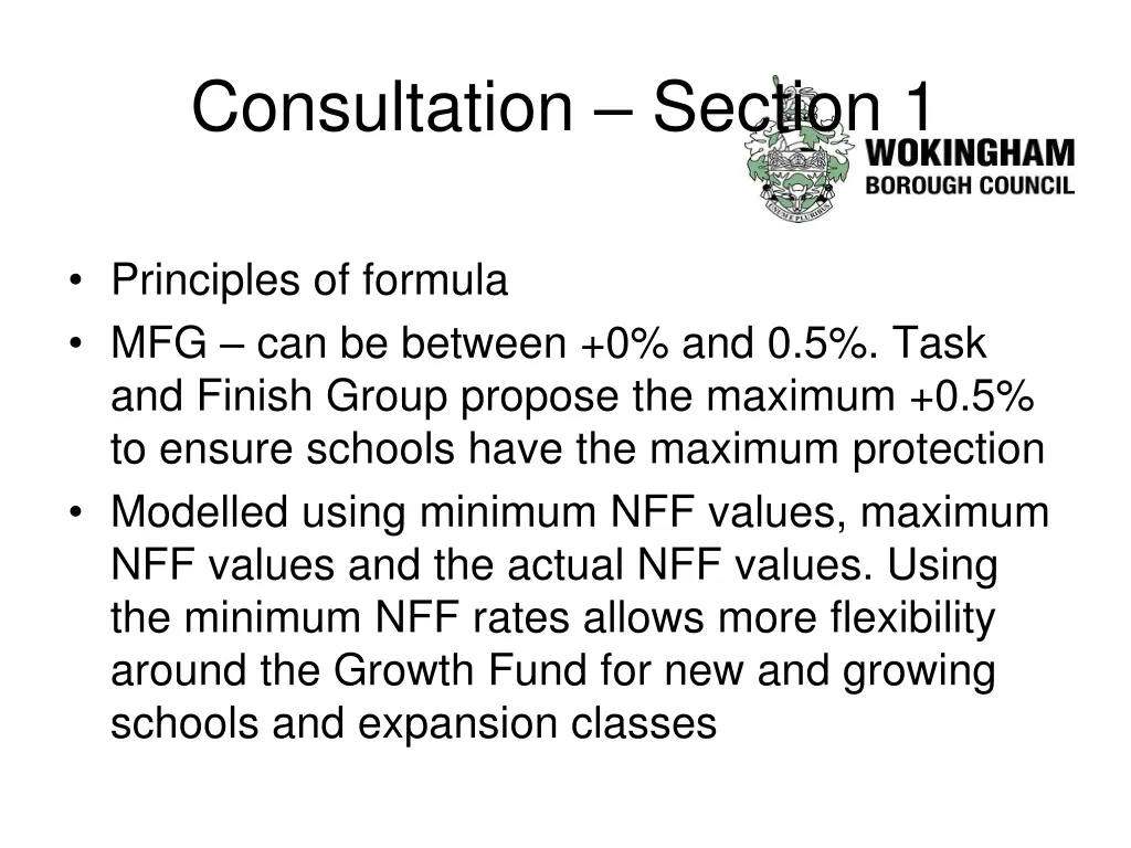 consultation section 1