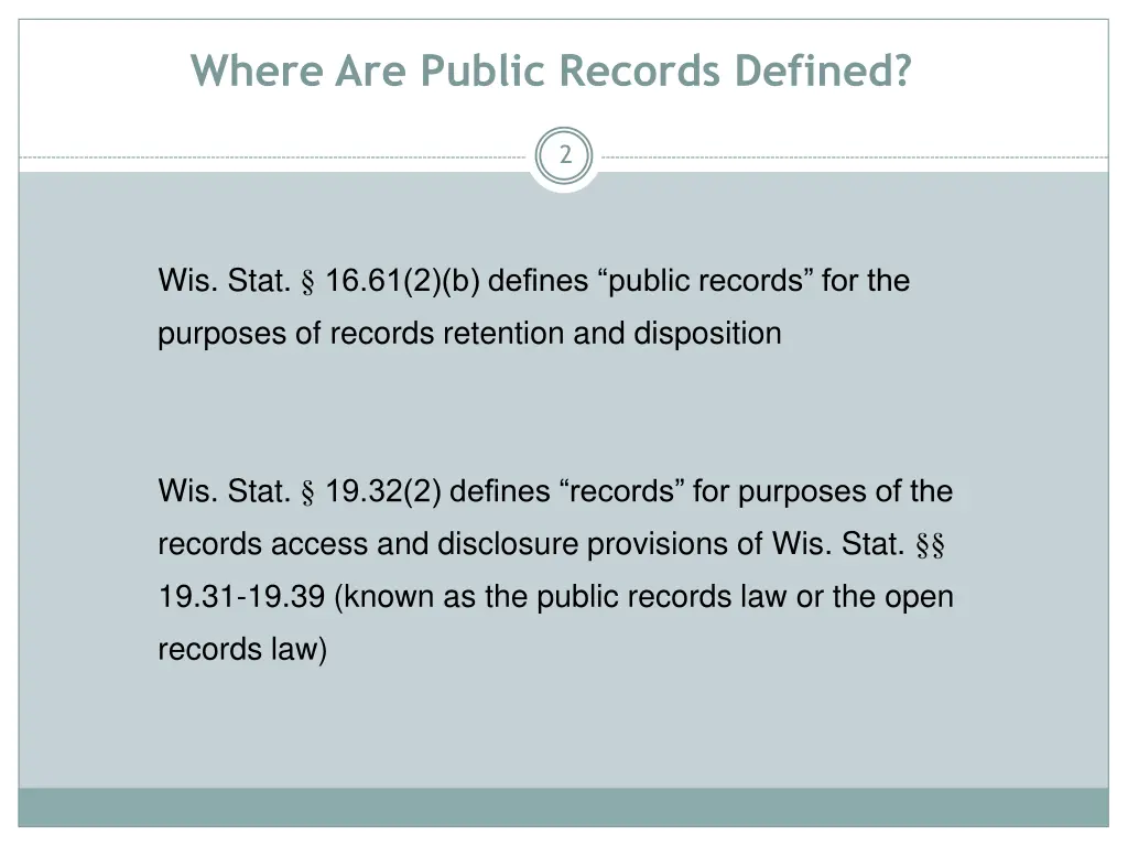 where are public records defined