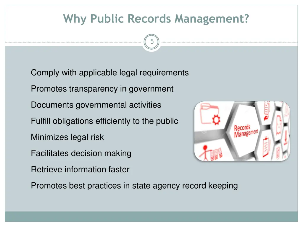 why public records management