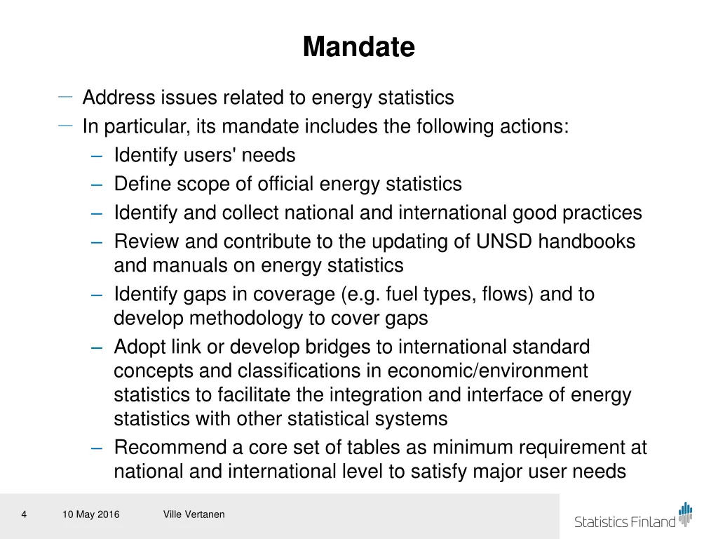 mandate