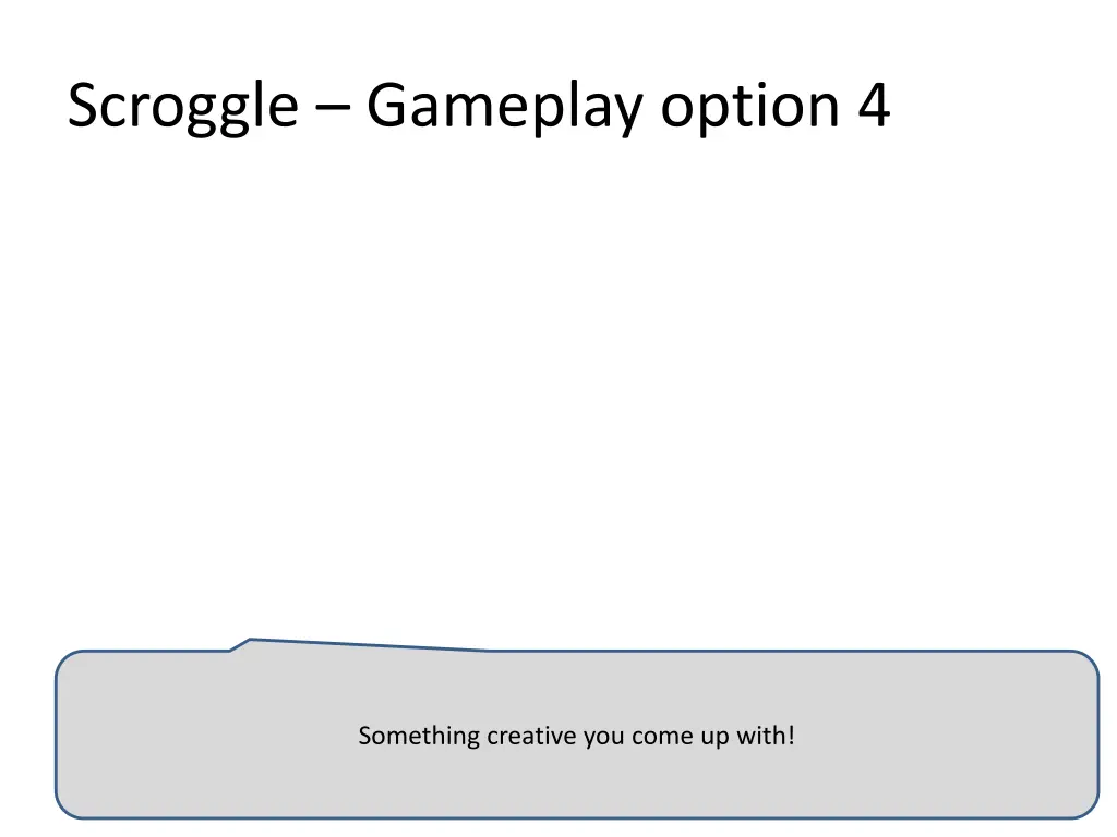 scroggle gameplay option 4