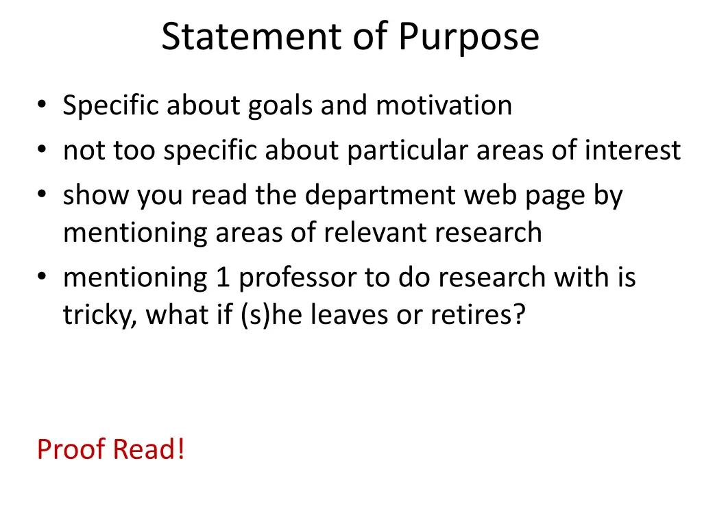 statement of purpose