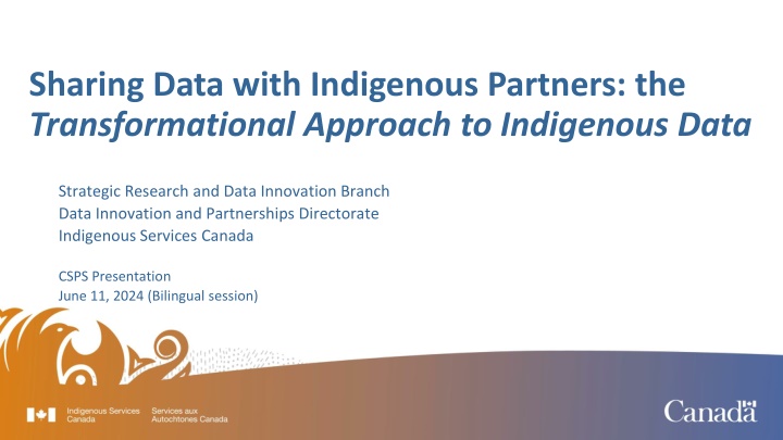 sharing data with indigenous partners