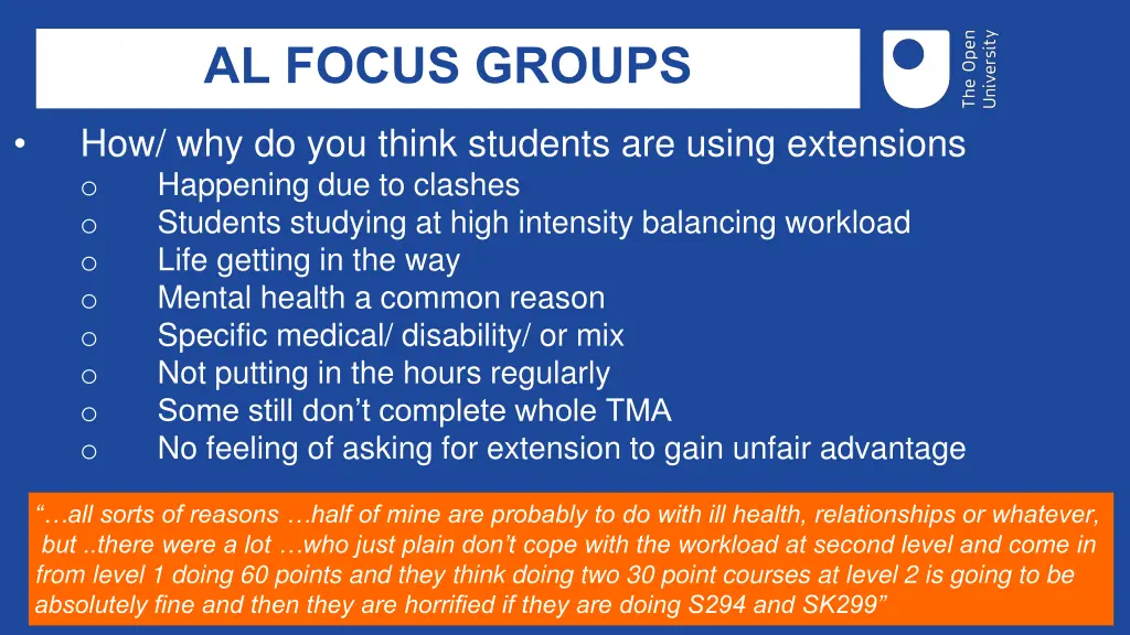 al focus groups