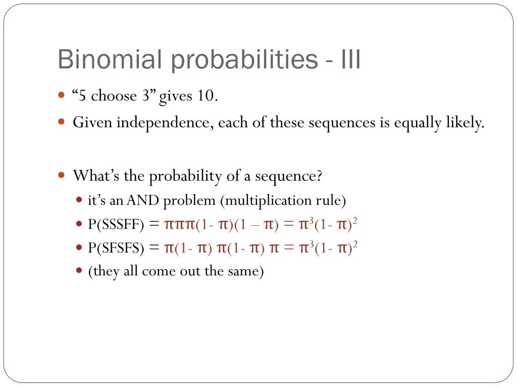 binomial probabilities iii