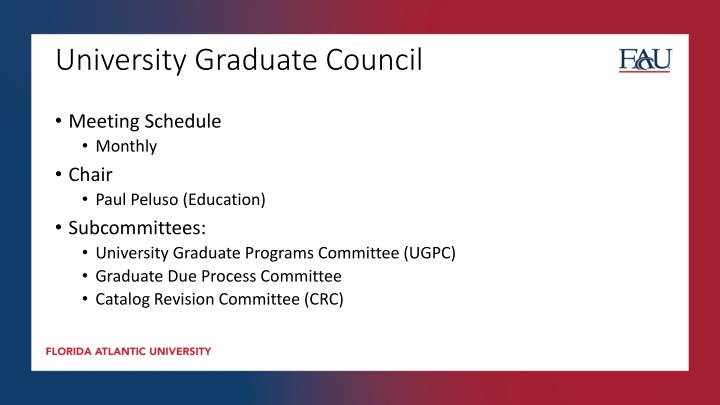 university graduate council