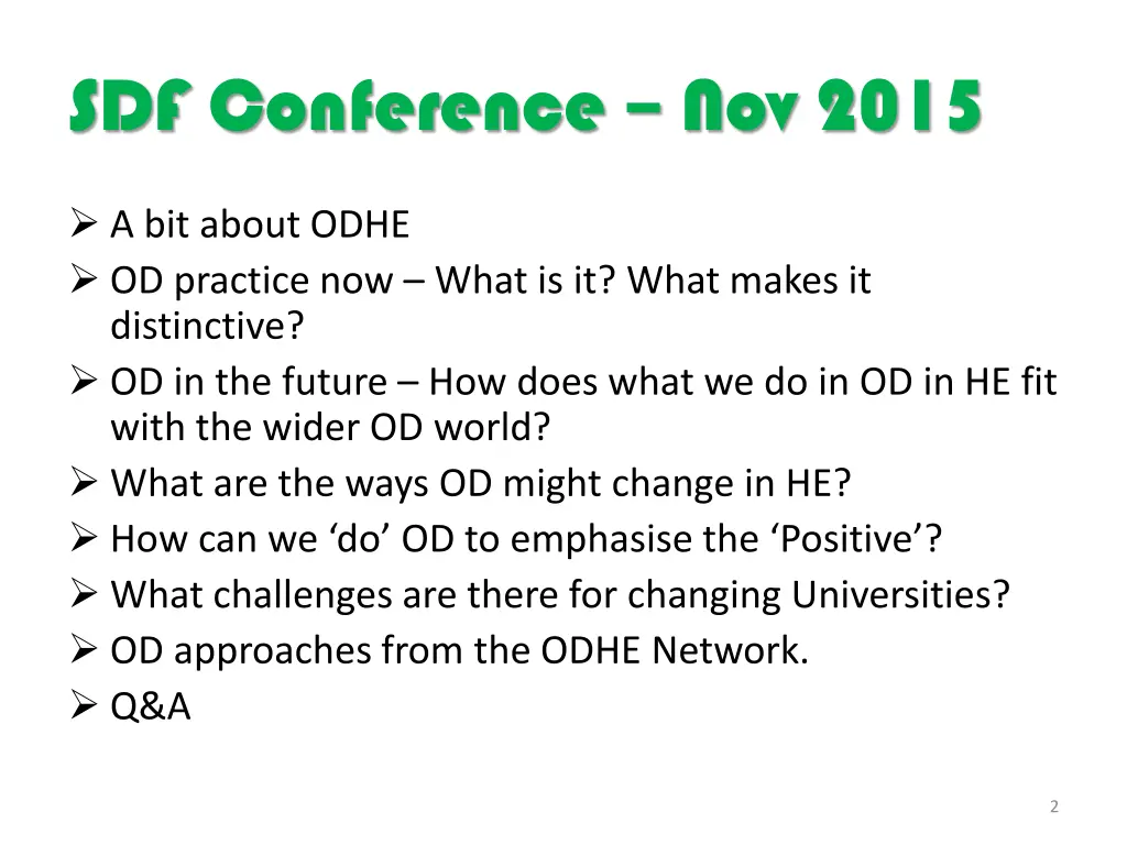 sdf conference nov 2015