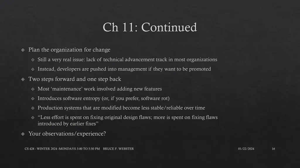 ch 11 continued