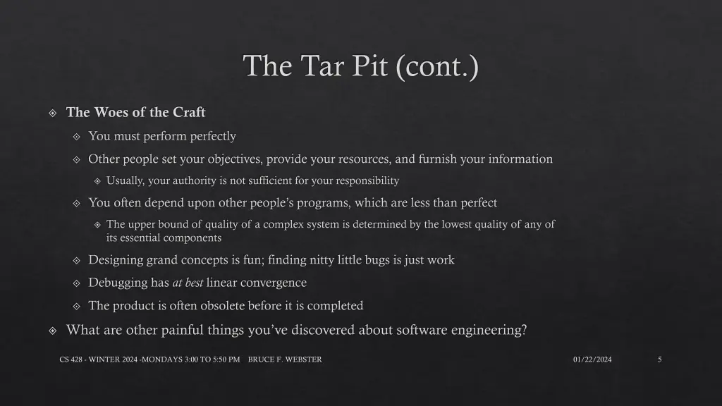 the tar pit cont 1