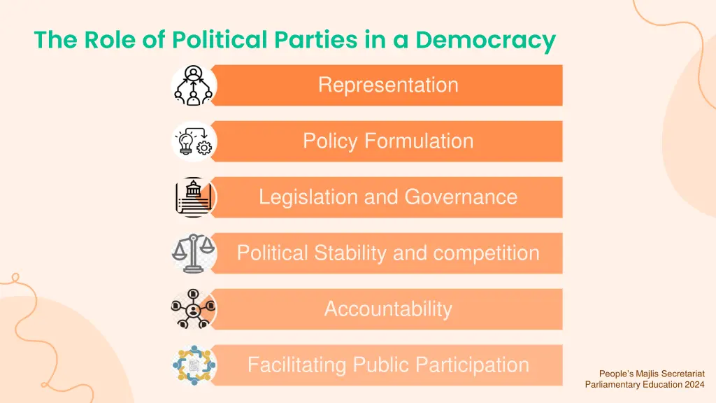 the role of political parties in a democracy