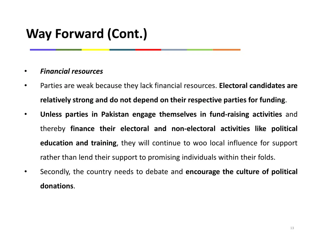 way forward cont 4