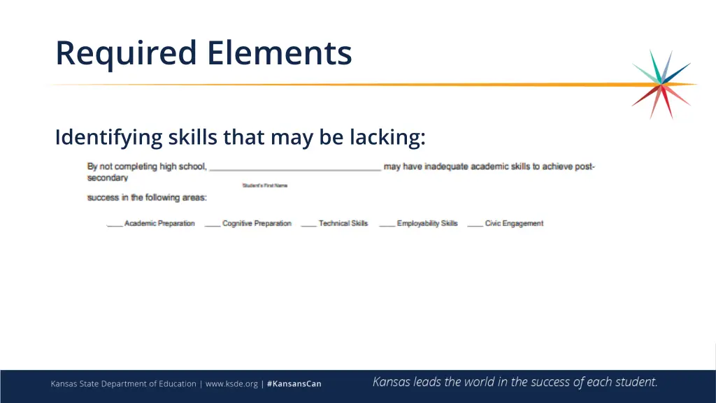 required elements