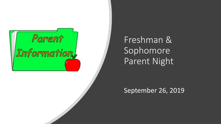 freshman sophomore parent night