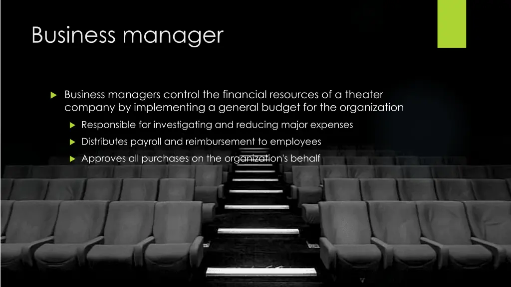 business manager
