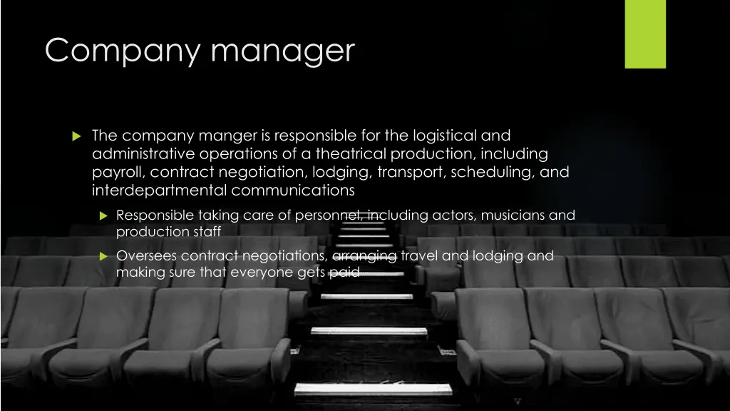 company manager