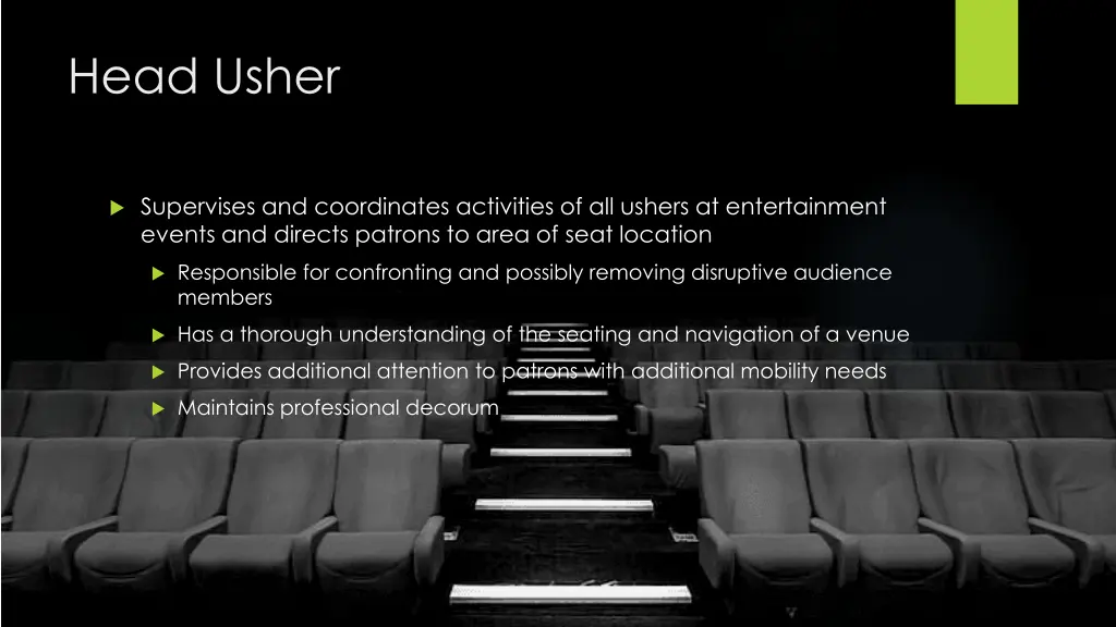 head usher