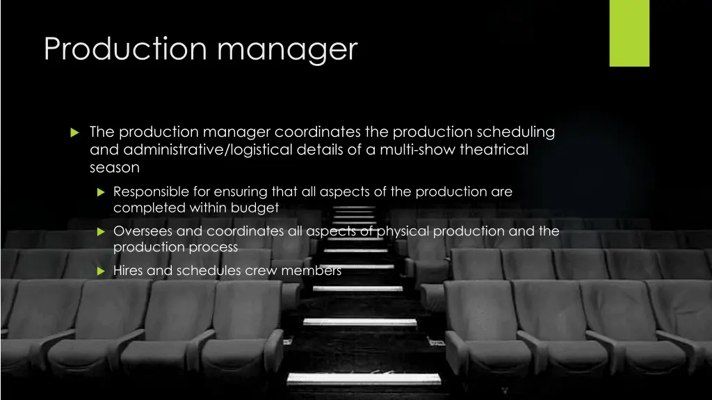 production manager