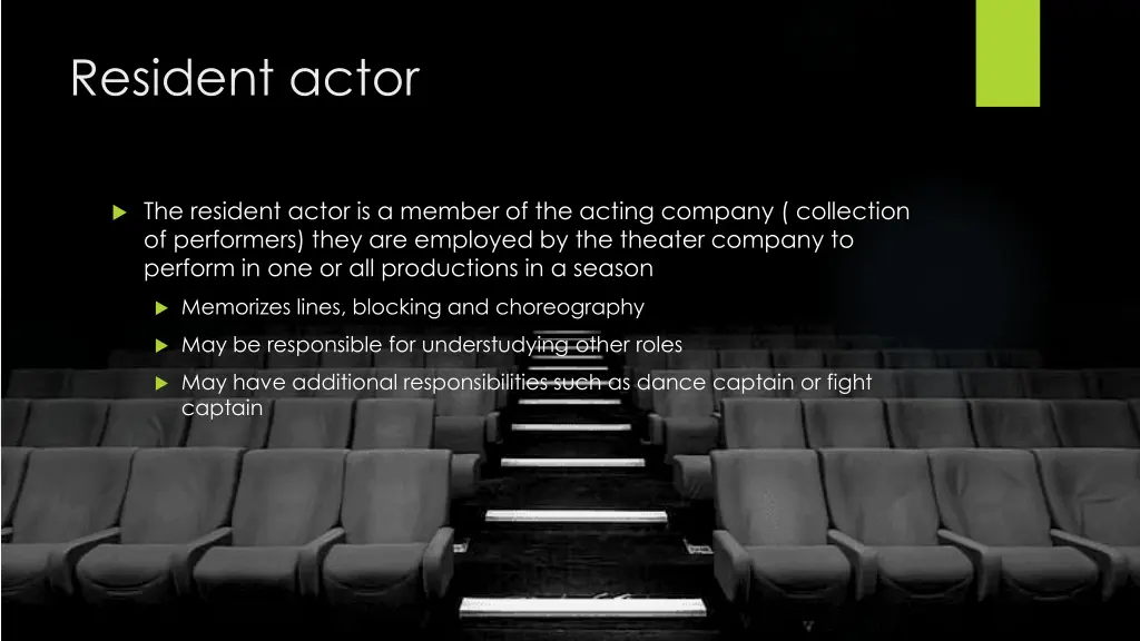 resident actor