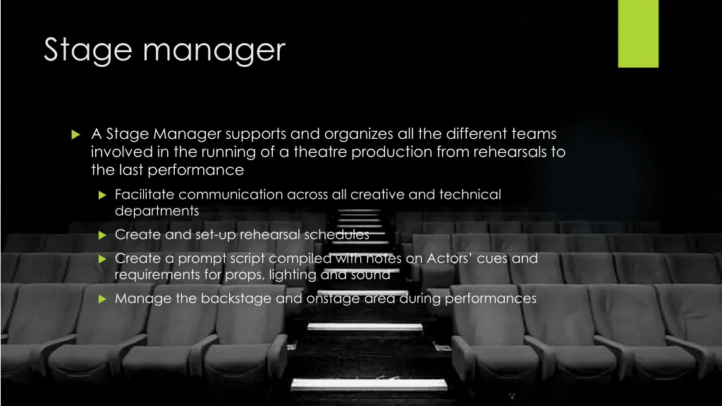 stage manager