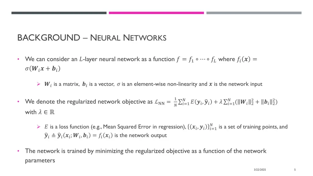 background n eural n etworks
