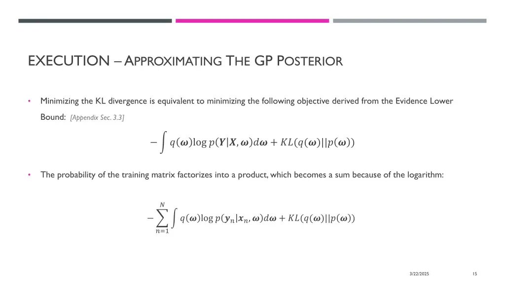 execution a pproximating t he gp p osterior 1