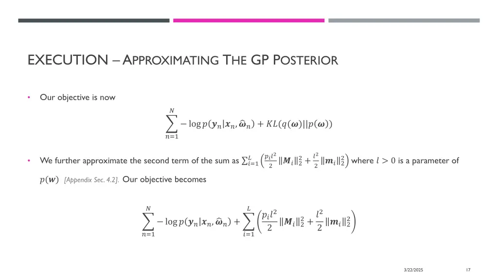 execution a pproximating t he gp p osterior 3
