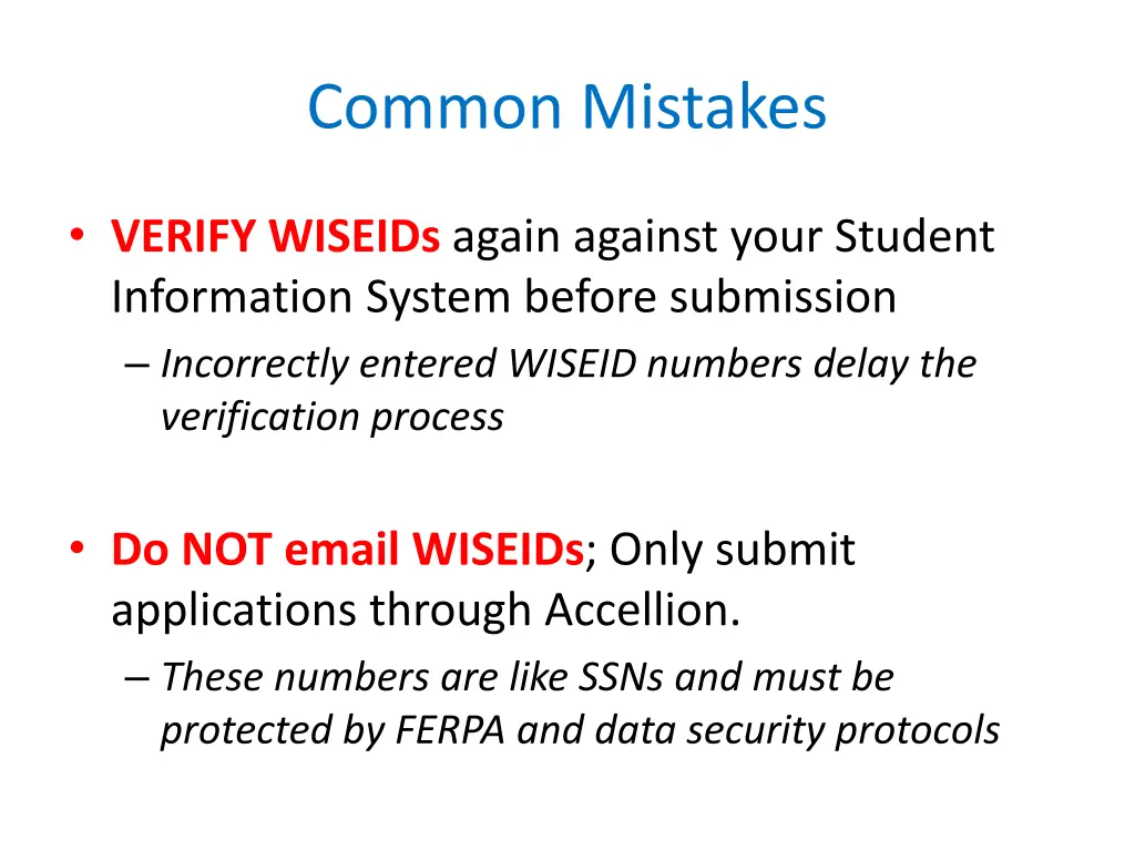 common mistakes 1
