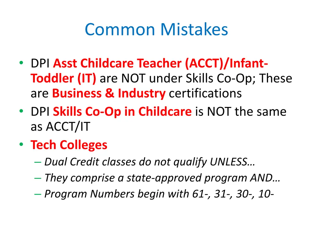 common mistakes 2