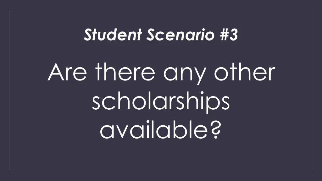 student scenario 3