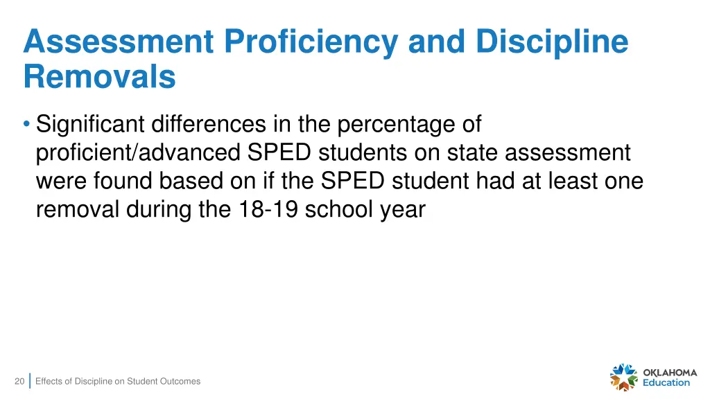 assessment proficiency and discipline removals