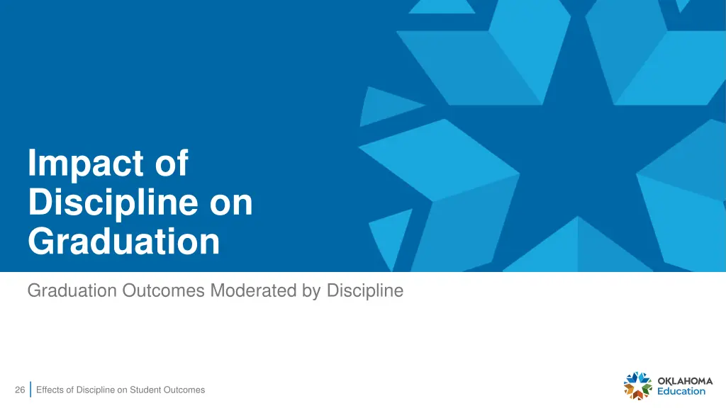 impact of discipline on graduation