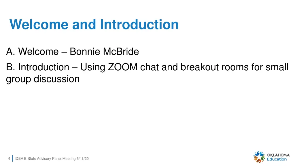 welcome and introduction 1