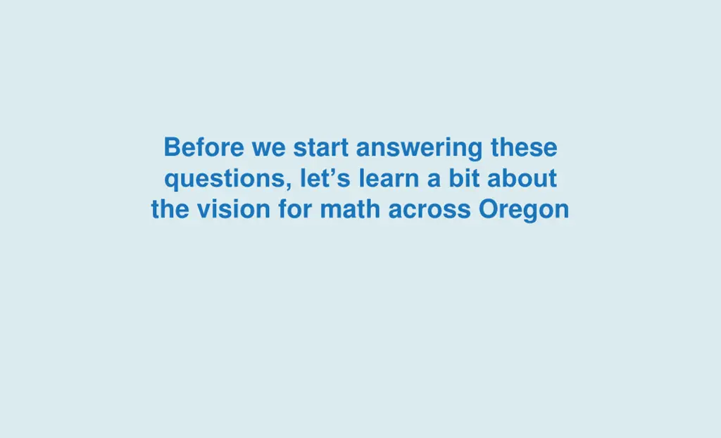 before we start answering these questions