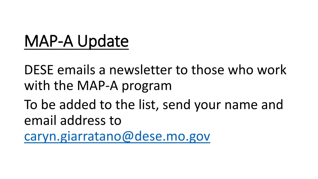 map map a update a update
