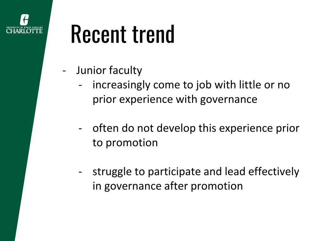 recent trend