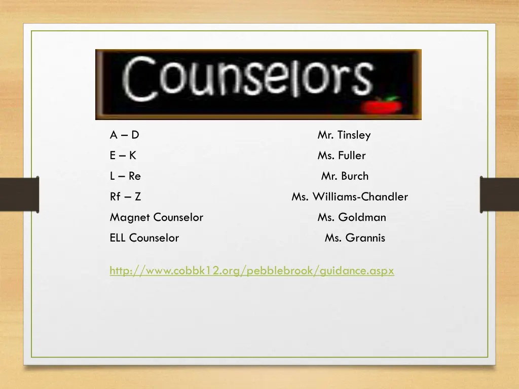 counselors