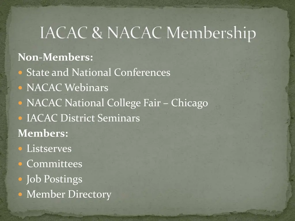 iacac nacac membership