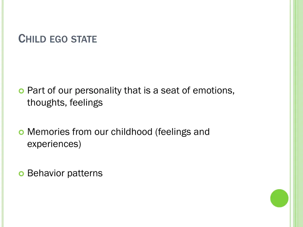 c hild ego state